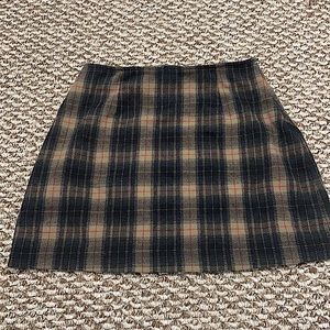 A plaid schoolgirl skirt